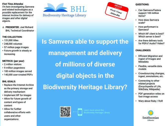Investigating Samvera for the Biodiversity Heritage Library Thumbnail