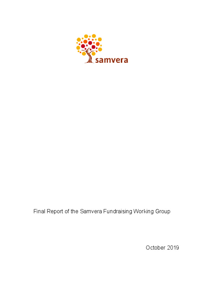 Final Report of the Samvera Fundraising Working Group Thumbnail